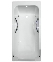 Ванна Jacob Delafon Parallel 170x70 (с ручками) с гидромассажем