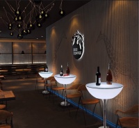 Комплект светящейся мебели Стол+2 стула V1